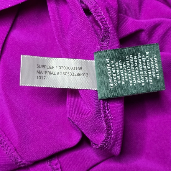 Lauren Ralph Lauren Elegant Pink Cowl Neck Dress Size 10 - Picture 9 of 9